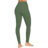 imageSunzel Nunaked Workout Leggings for Women Tummy Control Compression Workout Gym Yoga Pants No Front Seam ampamp High WaistBronze Green