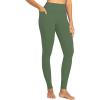imageSunzel Nunaked Workout Leggings for Women Tummy Control Compression Workout Gym Yoga Pants No Front Seam ampamp High WaistBronze Green