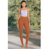 imageSunzel Nunaked Workout Leggings for Women Tummy Control Compression Workout Gym Yoga Pants No Front Seam ampamp High WaistCaramel Cafe