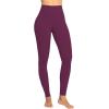 imageSunzel Nunaked Workout Leggings for Women Tummy Control Compression Workout Gym Yoga Pants No Front Seam ampamp High WaistCherry Red