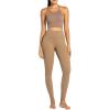 imageSunzel Nunaked Workout Leggings for Women Tummy Control Compression Workout Gym Yoga Pants No Front Seam ampamp High WaistCoca Mocha