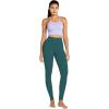 imageSunzel Nunaked Workout Leggings for Women Tummy Control Compression Workout Gym Yoga Pants No Front Seam ampamp High WaistForest Green