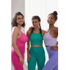 imageSunzel Nunaked Workout Leggings for Women Tummy Control Compression Workout Gym Yoga Pants No Front Seam ampamp High WaistHot Pink