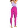 imageSunzel Nunaked Workout Leggings for Women Tummy Control Compression Workout Gym Yoga Pants No Front Seam ampamp High WaistHot Pink