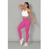 imageSunzel Nunaked Workout Leggings for Women Tummy Control Compression Workout Gym Yoga Pants No Front Seam ampamp High WaistHot Pink