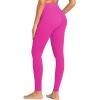 imageSunzel Nunaked Workout Leggings for Women Tummy Control Compression Workout Gym Yoga Pants No Front Seam ampamp High WaistHot Pink
