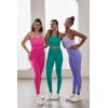 imageSunzel Nunaked Workout Leggings for Women Tummy Control Compression Workout Gym Yoga Pants No Front Seam ampamp High WaistHot Pink