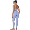 imageSunzel Nunaked Workout Leggings for Women Tummy Control Compression Workout Gym Yoga Pants No Front Seam ampamp High WaistLight Blue