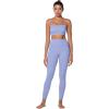 imageSunzel Nunaked Workout Leggings for Women Tummy Control Compression Workout Gym Yoga Pants No Front Seam ampamp High WaistLight Blue
