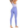 imageSunzel Nunaked Workout Leggings for Women Tummy Control Compression Workout Gym Yoga Pants No Front Seam ampamp High WaistPeriwinkle
