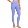 imageSunzel Nunaked Workout Leggings for Women Tummy Control Compression Workout Gym Yoga Pants No Front Seam ampamp High WaistPeriwinkle