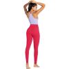 imageSunzel Nunaked Workout Leggings for Women Tummy Control Compression Workout Gym Yoga Pants No Front Seam ampamp High WaistViva Magenta
