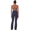 imageSunzel Sunzfly Invisible Butt Scrunch Flare Leggings for Women Mini Flared Yoga Pants with Tummy Control and High WaistAsh Blue