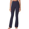 imageSunzel Sunzfly Invisible Butt Scrunch Flare Leggings for Women Mini Flared Yoga Pants with Tummy Control and High WaistAsh Blue