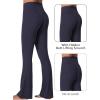 imageSunzel Sunzfly Invisible Butt Scrunch Flare Leggings for Women Mini Flared Yoga Pants with Tummy Control and High WaistAsh Blue