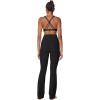 imageSunzel Sunzfly Invisible Butt Scrunch Flare Leggings for Women Mini Flared Yoga Pants with Tummy Control and High WaistBlack