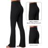 imageSunzel Sunzfly Invisible Butt Scrunch Flare Leggings for Women Mini Flared Yoga Pants with Tummy Control and High WaistBlack