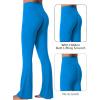 imageSunzel Sunzfly Invisible Butt Scrunch Flare Leggings for Women Mini Flared Yoga Pants with Tummy Control and High WaistClassic Blue