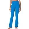 imageSunzel Sunzfly Invisible Butt Scrunch Flare Leggings for Women Mini Flared Yoga Pants with Tummy Control and High WaistClassic Blue