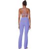 imageSunzel Sunzfly Invisible Butt Scrunch Flare Leggings for Women Mini Flared Yoga Pants with Tummy Control and High WaistPeriwinkle