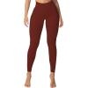 imageSunzel Sunzfly Invisible Butt Scrunch Workout Leggings for Women Butt Lifting High Waisted Gym Yoga Pants with Tummy ControlWine Red