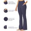 imageSunzel Sunzfly Womens Mini Flare Leggings with Pockets High Waisted Tummy Control Yoga Pants Bootcut Workout Gym CasualAsh Blue