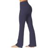 imageSunzel Sunzfly Womens Mini Flare Leggings with Pockets High Waisted Tummy Control Yoga Pants Bootcut Workout Gym CasualAsh Blue