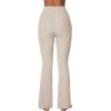 imageSunzel Sunzfly Womens Mini Flare Leggings with Pockets High Waisted Tummy Control Yoga Pants Bootcut Workout Gym CasualMisty Moon