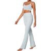 imageSunzel Sunzfly Womens Mini Flare Leggings with Pockets High Waisted Tummy Control Yoga Pants Bootcut Workout Gym CasualWinter Sky
