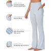imageSunzel Sunzfly Womens Mini Flare Leggings with Pockets High Waisted Tummy Control Yoga Pants Bootcut Workout Gym CasualWinter Sky