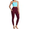 imageSunzel Womens Workout Leggings with High Waist Tummy ControlBlack Cherry