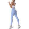 imageSunzel Womens Workout Leggings with High Waist Tummy ControlLight Blue
