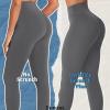 imageSunzel Workout Leggings for Women Butt Lifting Scrunch Butt Tummy Control Gym Leggings High Waisted Squat Proof Yoga PantsCharcoal Gray