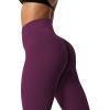 imageSunzel Workout Leggings for Women Butt Lifting Scrunch Butt Tummy Control Gym Leggings High Waisted Squat Proof Yoga PantsCherry Red
