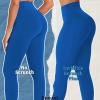 imageSunzel Workout Leggings for Women Butt Lifting Scrunch Butt Tummy Control Gym Leggings High Waisted Squat Proof Yoga PantsClassic Blue