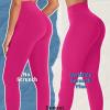 imageSunzel Workout Leggings for Women Butt Lifting Scrunch Butt Tummy Control Gym Leggings High Waisted Squat Proof Yoga PantsSonic Pink
