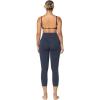 imageSunzfly Invisible Butt Scrunch Workout Leggings with Pockets for Women No Front Seam Gym Yoga Pants with Tummy ControlAsh Blue