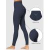 imageSunzfly Invisible Butt Scrunch Workout Leggings with Pockets for Women No Front Seam Gym Yoga Pants with Tummy ControlAsh Blue