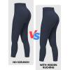 imageSunzfly Invisible Butt Scrunch Workout Leggings with Pockets for Women No Front Seam Gym Yoga Pants with Tummy ControlAsh Blue