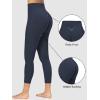 imageSunzfly Invisible Butt Scrunch Workout Leggings with Pockets for Women No Front Seam Gym Yoga Pants with Tummy ControlAsh Blue