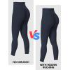 imageSunzfly Invisible Butt Scrunch Workout Leggings with Pockets for Women No Front Seam Gym Yoga Pants with Tummy ControlAsh Blue