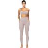 imageSunzfly Invisible Butt Scrunch Workout Leggings with Pockets for Women No Front Seam Gym Yoga Pants with Tummy ControlBeige