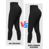 imageSunzfly Invisible Butt Scrunch Workout Leggings with Pockets for Women No Front Seam Gym Yoga Pants with Tummy ControlBlack