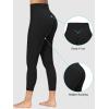 imageSunzfly Invisible Butt Scrunch Workout Leggings with Pockets for Women No Front Seam Gym Yoga Pants with Tummy ControlBlack