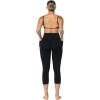 imageSunzfly Invisible Butt Scrunch Workout Leggings with Pockets for Women No Front Seam Gym Yoga Pants with Tummy ControlBlack