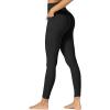 imageSunzfly Invisible Butt Scrunch Workout Leggings with Pockets for Women No Front Seam Gym Yoga Pants with Tummy ControlBlack