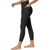 imageSunzfly Invisible Butt Scrunch Workout Leggings with Pockets for Women No Front Seam Gym Yoga Pants with Tummy ControlBlack