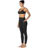 imageSunzfly Invisible Butt Scrunch Workout Leggings with Pockets for Women No Front Seam Gym Yoga Pants with Tummy ControlBlack