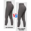 imageSunzfly Invisible Butt Scrunch Workout Leggings with Pockets for Women No Front Seam Gym Yoga Pants with Tummy ControlCharcoal Gray