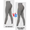 imageSunzfly Invisible Butt Scrunch Workout Leggings with Pockets for Women No Front Seam Gym Yoga Pants with Tummy ControlCharcoal Gray